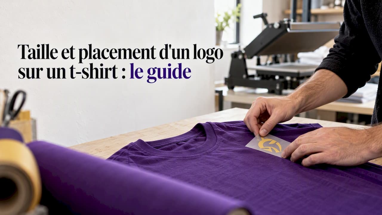Taille et placement d'un logo sur un t-shirt : le guide